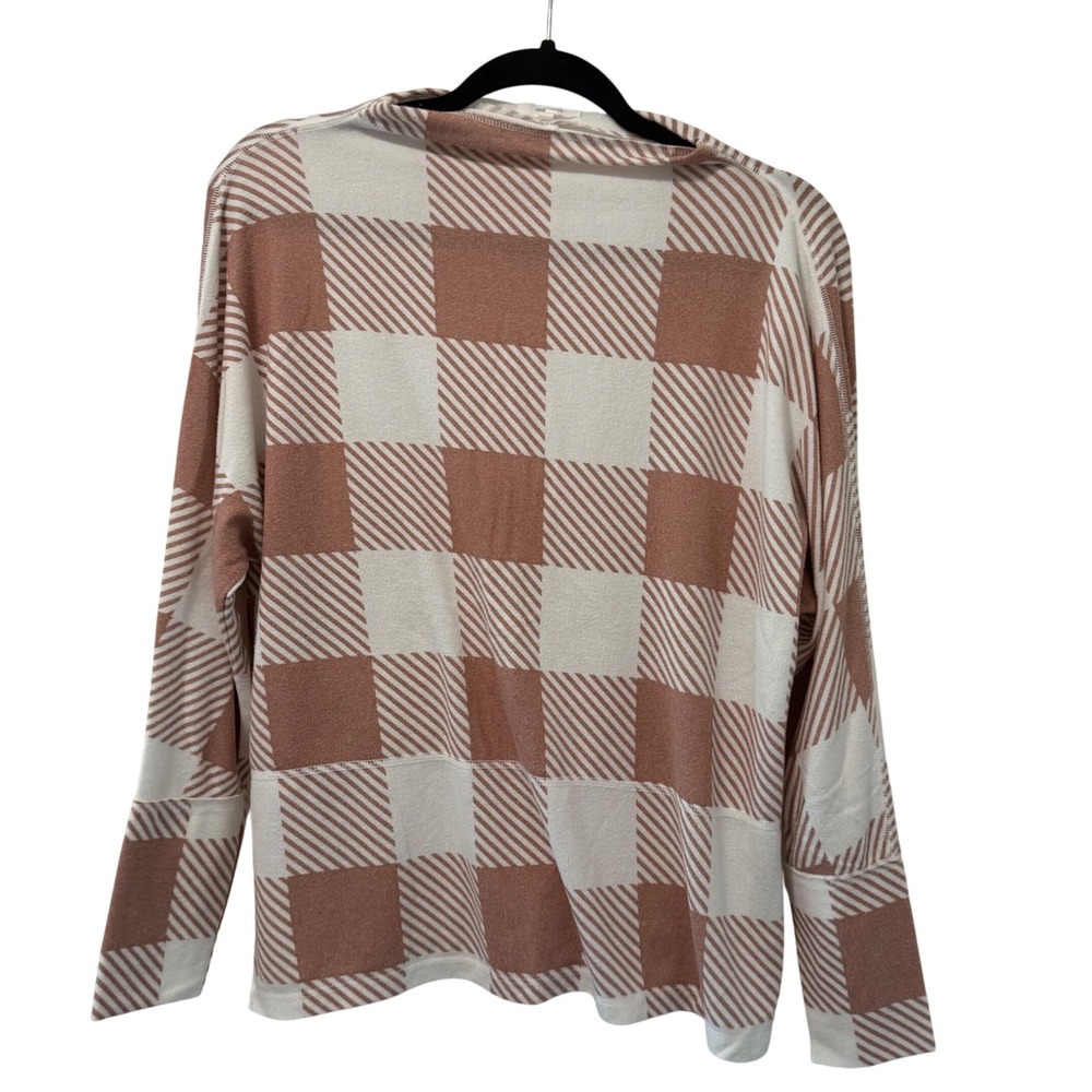 Maurices Plaid Cowl Neck Pullover‎ Long Sleeve Top Comfy Casual Medium